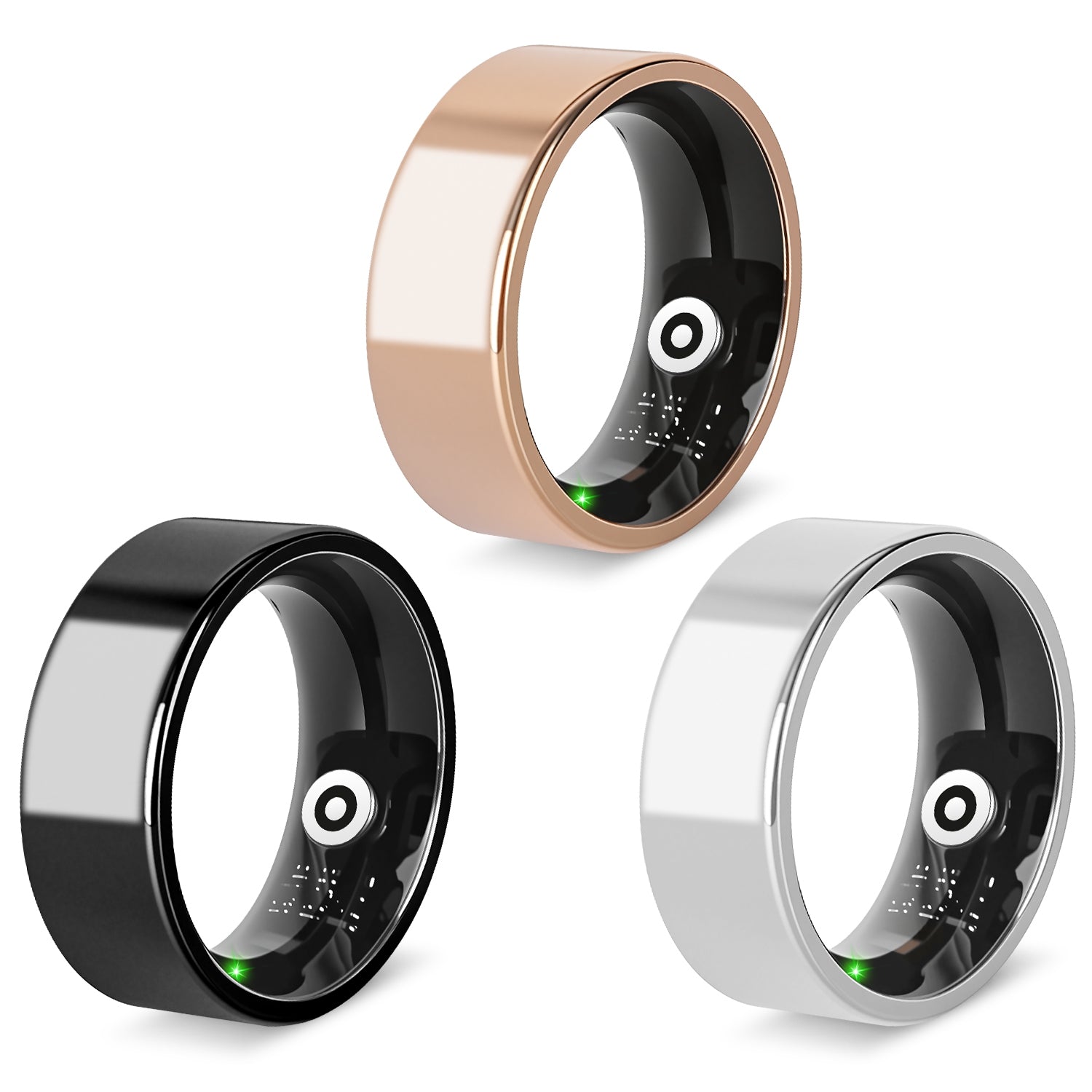 Smart Ring Health Tracker-Fitness ,Sleep ,Stress ,HRV Tracker With Charging Case Compatible With IOS & Android 7-Day Battery Life Size7 Size8 Size9 Size10
