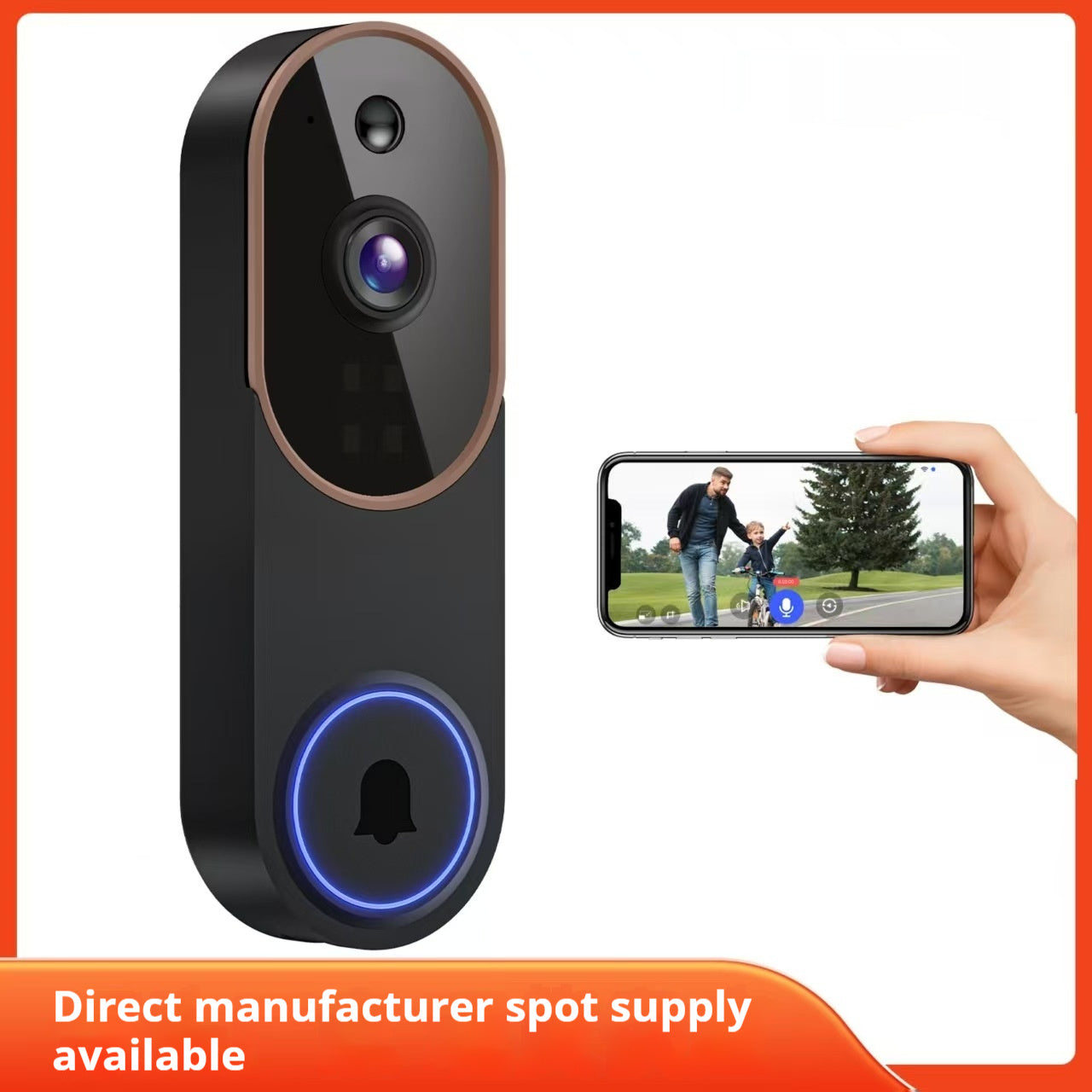 Smart Home Surveillance Camera Outdoor Wireless Doorbell HD Video Intercom Camera