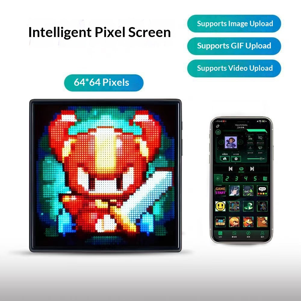 Illuminating LED Music Spectrum With 16x24 RGB, Rhythm-sensing Sound-activated Bluetooth Pixel Display