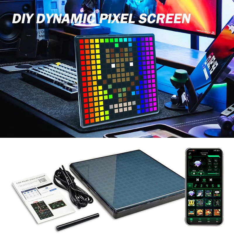 Illuminating LED Music Spectrum With 16x24 RGB, Rhythm-sensing Sound-activated Bluetooth Pixel Display