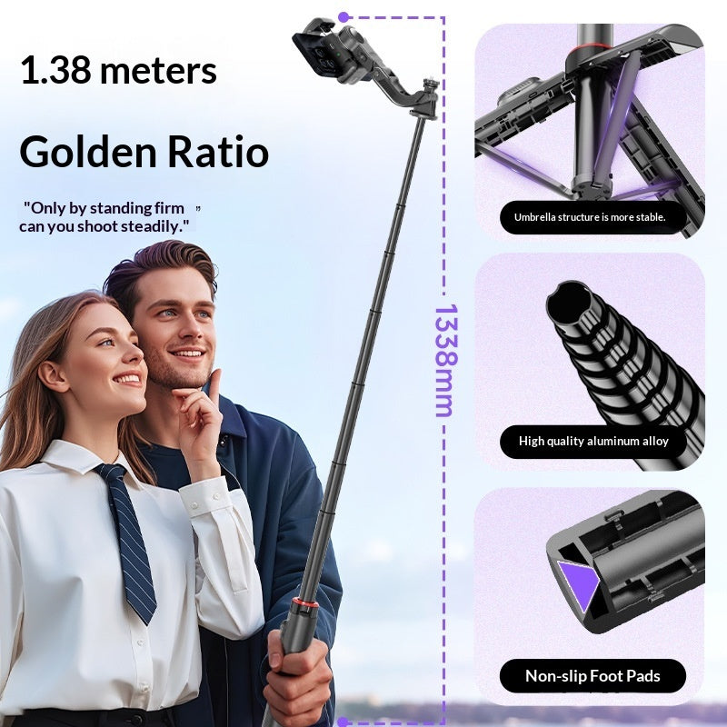 C22 Smartphone Single-Axis Stabilizer With Intelligent AI Face Tracking , Handheld Design.