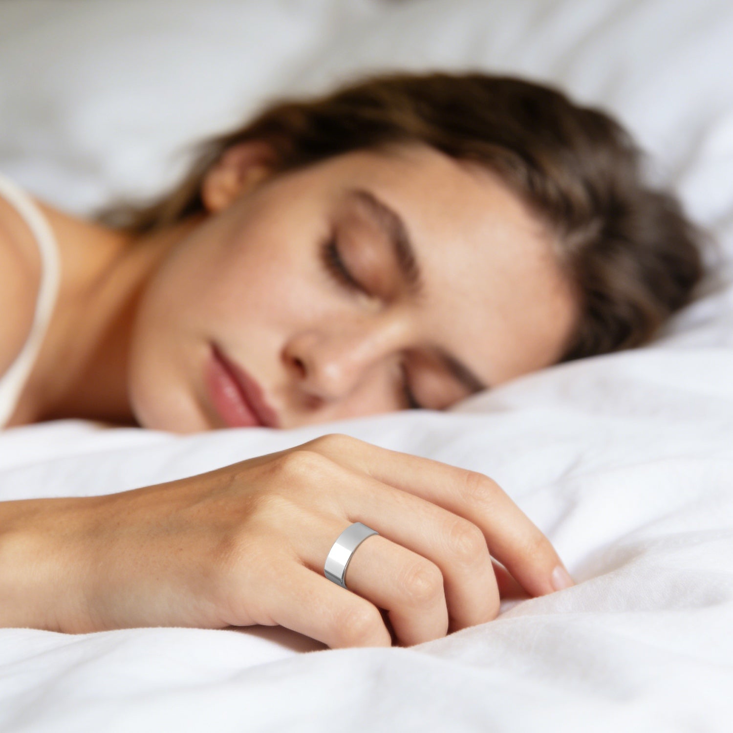 Smart Ring Health Tracker-Fitness ,Sleep ,Stress ,HRV Tracker With Charging Case Compatible With IOS & Android 7-Day Battery Life Size7 Size8 Size9 Size10